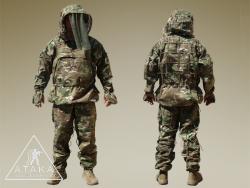 Базовый костюм "Диверсант 3" поставляется без обвеса.